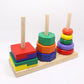 Stacking toy Tower Sorting shape- fitting Game excellent birthday gift