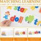 Alphabet spelling wooden 26 learning card and blocks great birthday gift