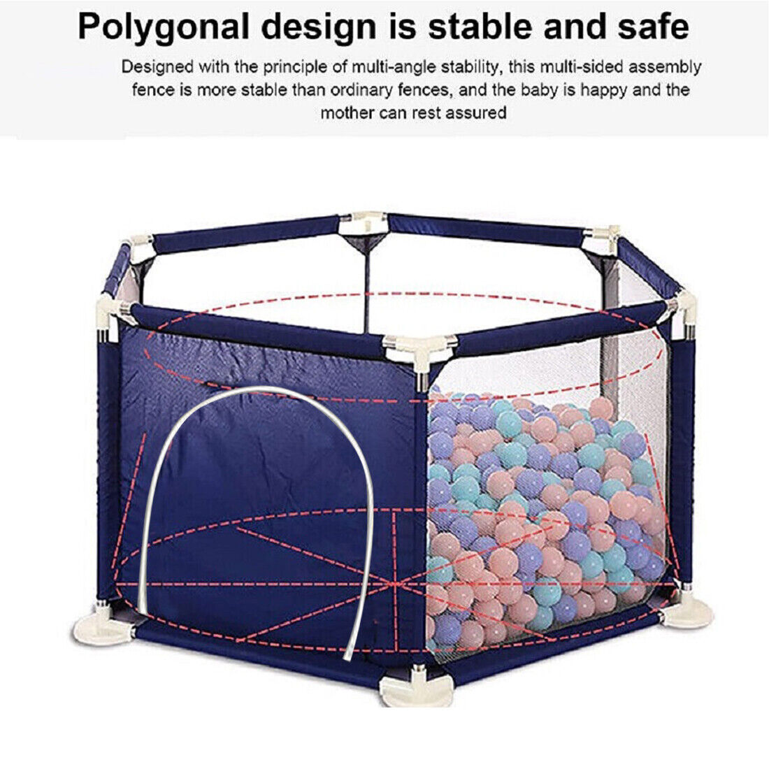 Large Baby Playpen Kids Toddlers Infant Activity Center Saftety Play Fence Yard