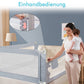 200cm Bed Safety Guard Folding Child Toddler Bed Rail Safety Protection Guard UK