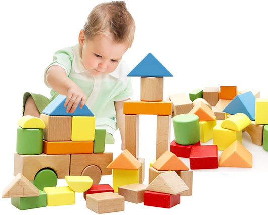 Wooden blocks building colours blocks set of 100pcs excellent gift