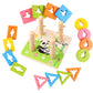 Wooden Shapes stacking Board Sorting and Plugging toy great birthday gift