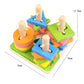 Wooden Shapes stacking Board Sorting and Plugging toy great birthday gift