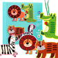 Animal wooden card toy 4pcs in a box- Fine motor skill and early learning activity excellent gift