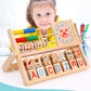 Wooden clock alphabets and numbers calculator clock Learning multi-function excellent birthday gift