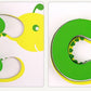 Wooden Learning Card 26 Alphabets English letters and Pictures, great gift for Birthday