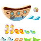 Wooden Balancing boat Animals blocks toy great birthday gift