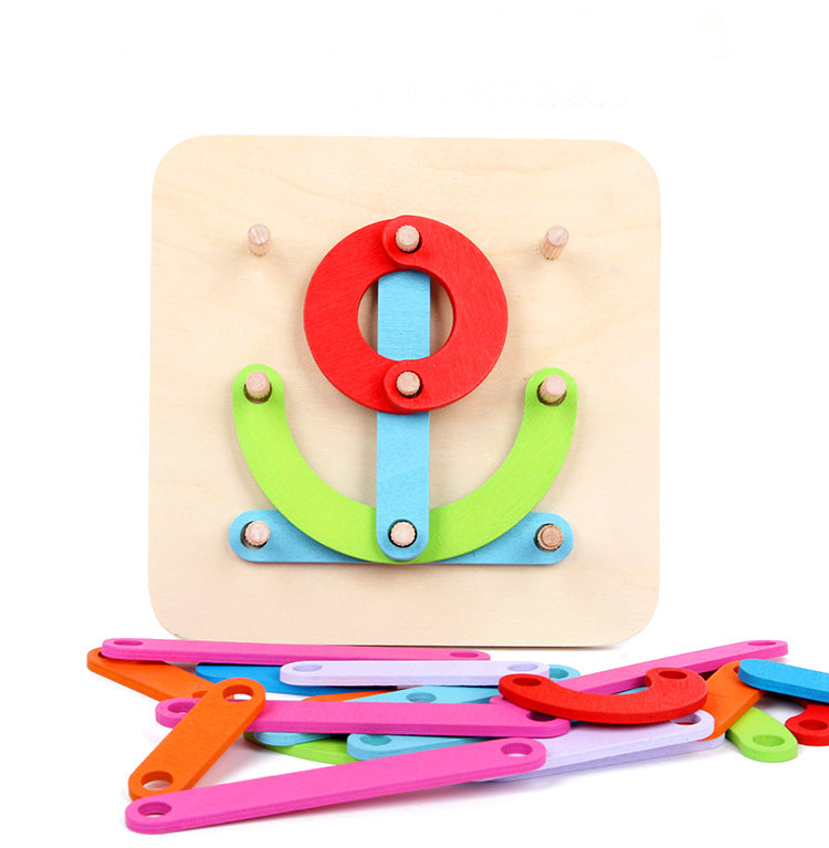 Wooden Puzzles numbers ,letters or shapes Sort by shape and colour excellent birthday gift