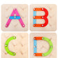 Wooden Puzzles numbers ,letters or shapes Sort by shape and colour excellent birthday gift
