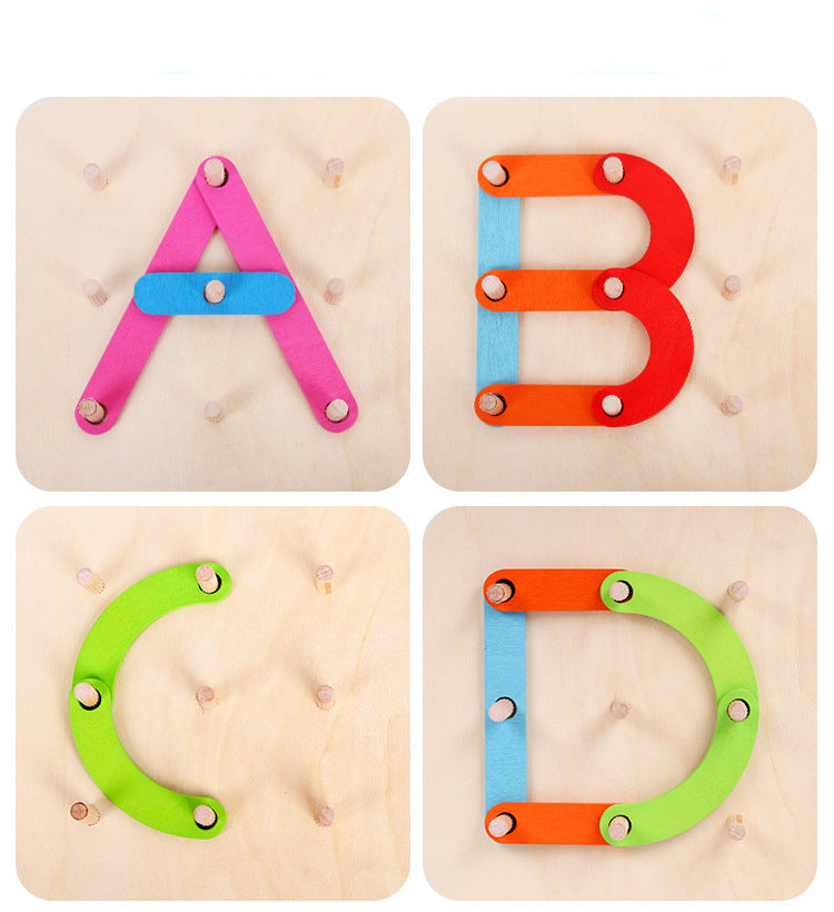 Wooden Puzzles numbers ,letters or shapes Sort by shape and colour excellent birthday gift