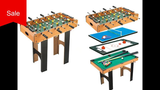 Game Table Hockey, Foosball, Tennis & Billiards 4 in1 fun for kids