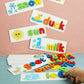 Alphabet spelling wooden 26 learning card and blocks great birthday gift
