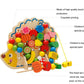 Wooden Hedgehog Board Lacing & Stringing Beads, Fruits and Vegetables
